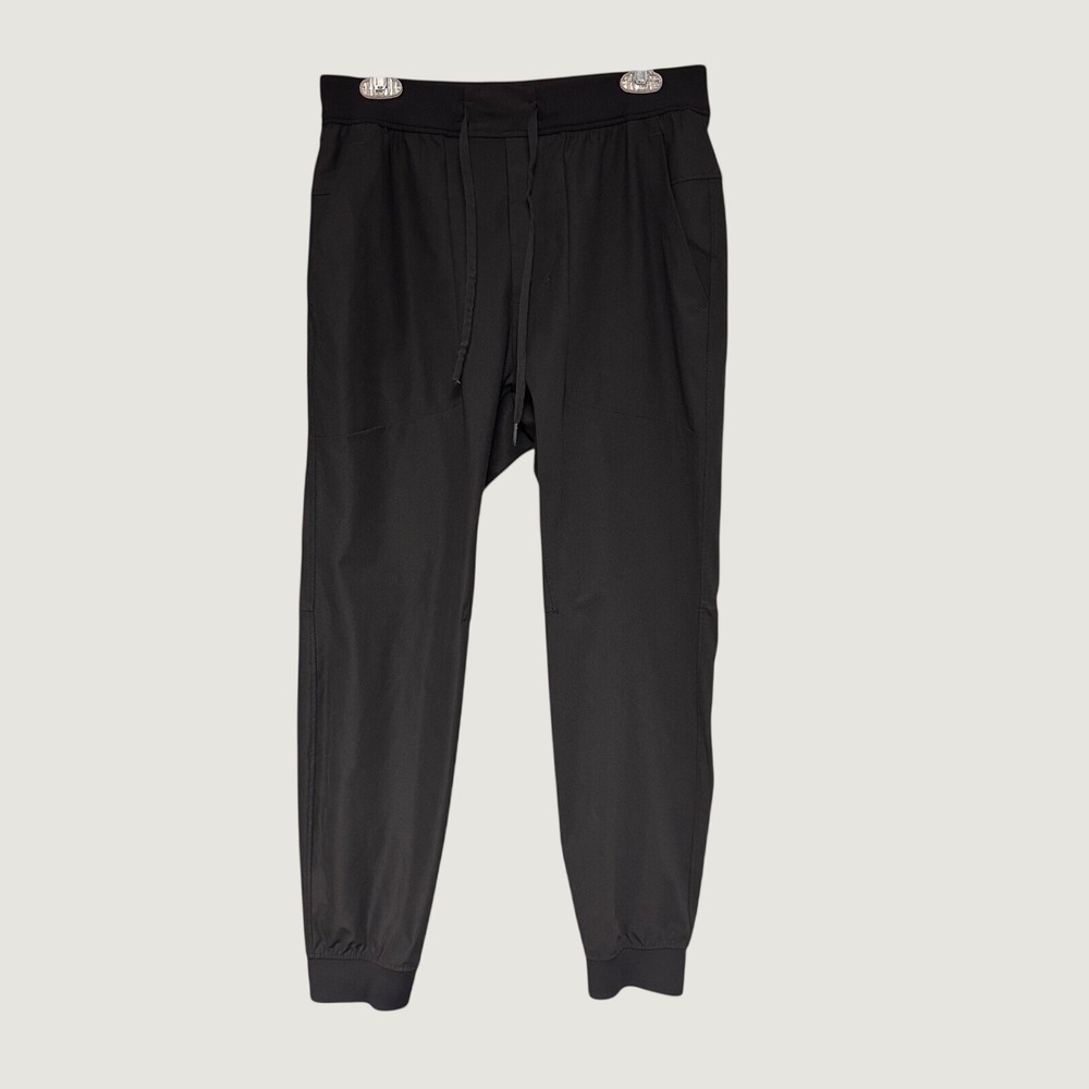 Lululemon ABC Jogger Men's Large Black Warpstreme M5AMZS Tapered Pants
